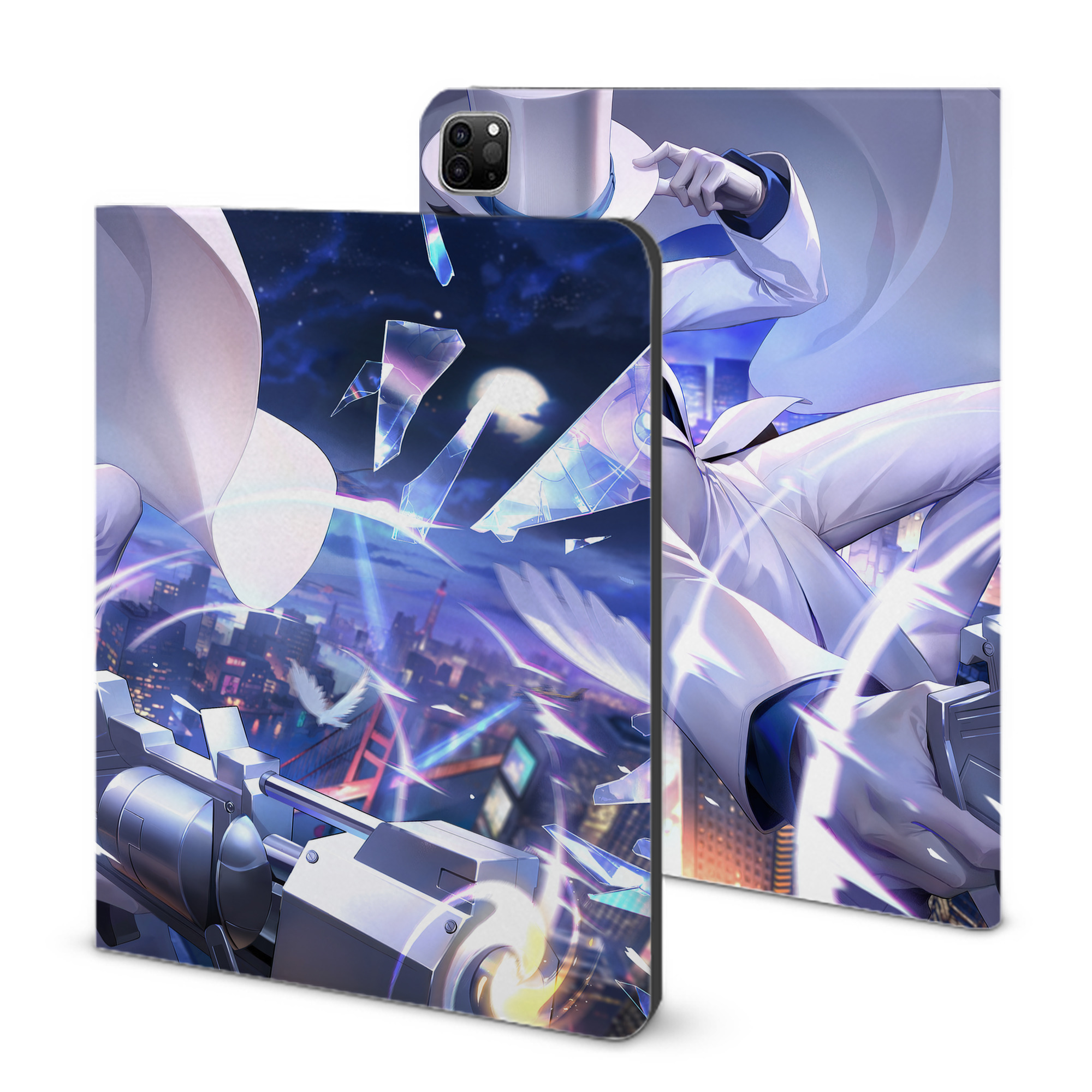 （画像用） 名探偵コナン Detective Conan IPad ケース ブック型 PUレザー TPU 耐衝撃 軽量 薄型 ペン収納なし 全面保護 IPad 各モデル対応